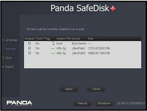 דיסק ניקוי וירוסים תוכנות ריגול ומזיקים Panda SafeCD 4.4.3.0