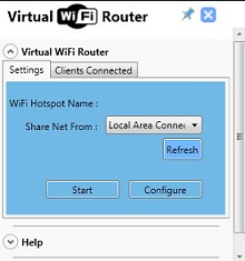 Virtual Wi-Fi Router ראוטר וירטואלי